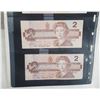 Image 3 : 4-crisp $2 bills 1986