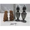 Image 1 : 2 pairs Salt and Pepper gophers, pweter Salt and Pepper Stamp BP 35