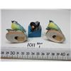 Image 3 : Moby Dick Whale Figure 2"1/2 long in original pack with Blue Jay Figures 3.5" tall