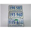 Image 1 : (3) 1976 Sask License Plates