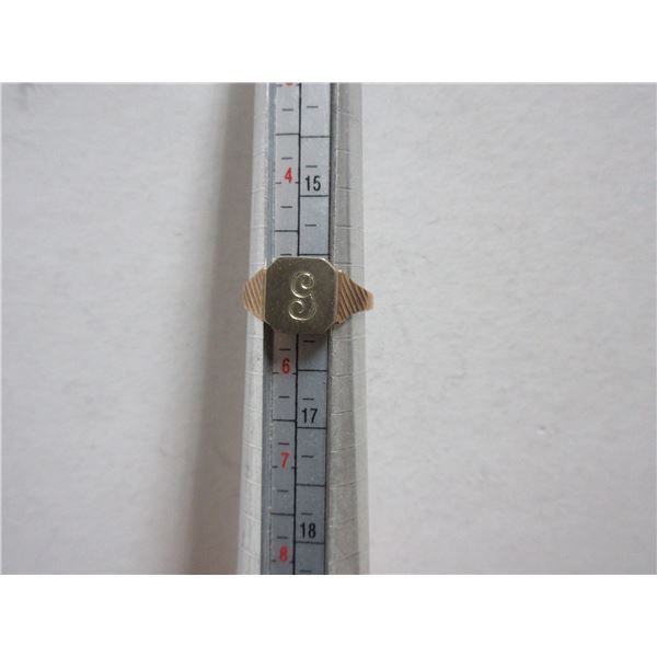 Gold Colored Ring w/s stamp (LiBick)
