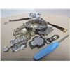 Image 2 : Penonts, Large Brooch, Key Chain Clock, misc.