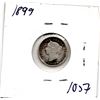 Image 2 : 1057.  1899 HIGH 99 FIVE CENT SILVER
