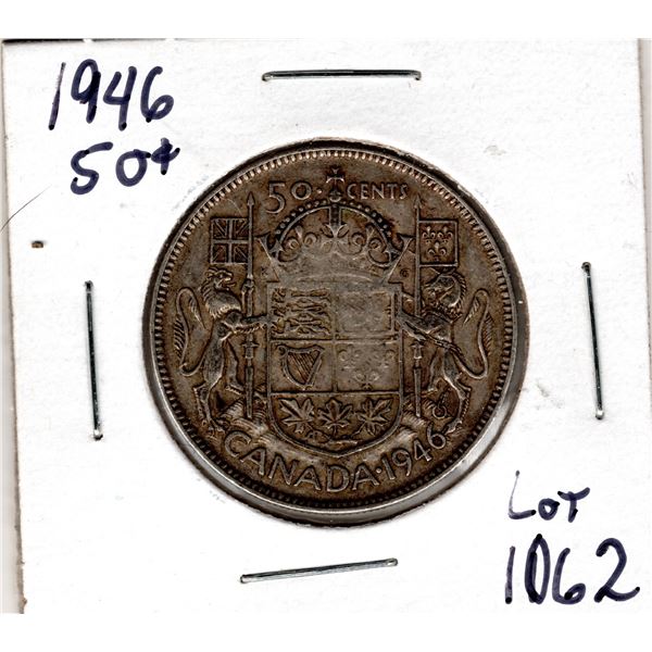 1062.  1946 FIFTY CENT SILVER
