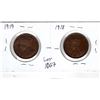 Image 2 : 1067.  1918 AND 1919 LARGE CENT