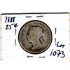 Image 2 : 1073.  1888 TWENTY-FIVE CENT SILVER