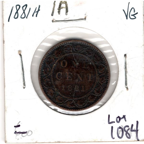 1084.  1881H LARGE CENT