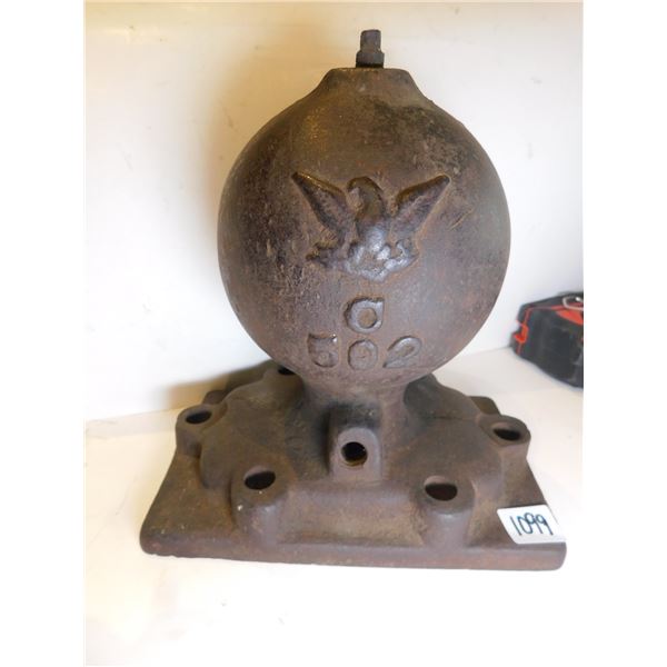 1099.  RARE, ANTIQUE MARSH’S STEAM PUMP PRESSURE VESSEL, EAGLE ON SIDE