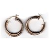 Image 2 : 1102.  STERLING SILVER AND 1/10 14K GOLD PLATED EARINGS