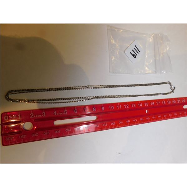 1119.  3 STRAND STERLING NECKLACE