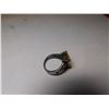 Image 2 : 1126.  LARGE YELLOW CRYSTAL STERLING SILVER RING