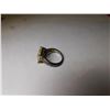 Image 3 : 1126.  LARGE YELLOW CRYSTAL STERLING SILVER RING