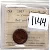 Image 1 : 1144.  1957 ONE CENT PL-64 CERTIFIED ICCS