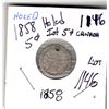 Image 1 : 1146.  1858 FIVE CENT STERLING HOLED 1ST CANADIAN FIVE CENT