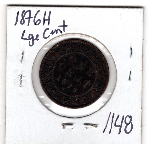 1148.  1876H LARGE CENT