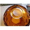 Image 4 : 1153.  FENTON AMBER OVERLAY COIN DOT BALL VASE
