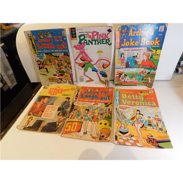 1182.  6 VINTAGE COMIC BOOKS