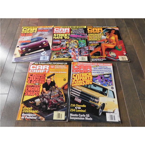 1189.  5 CAR CRAFT MAGAZINES