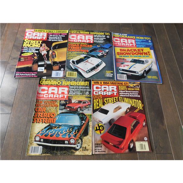 1190.  5 CAR CRAFT MAGAZINES