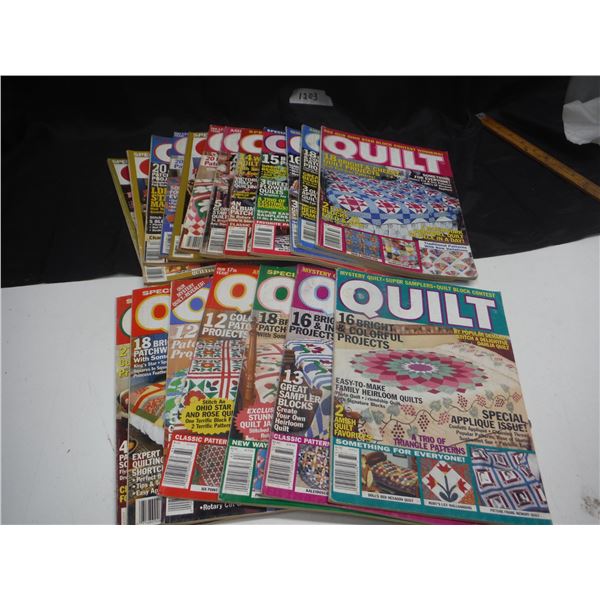 19 Quilt Magazines