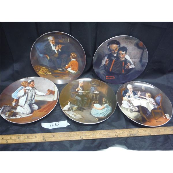 Lot of 5 Rockwell Collector Plates