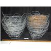 Image 1 : Lot of Wire Baskets w/ Hanging Chains
