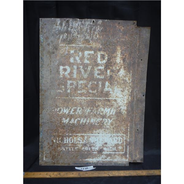 Original Red River Special Metal Sign  17.5"x24"