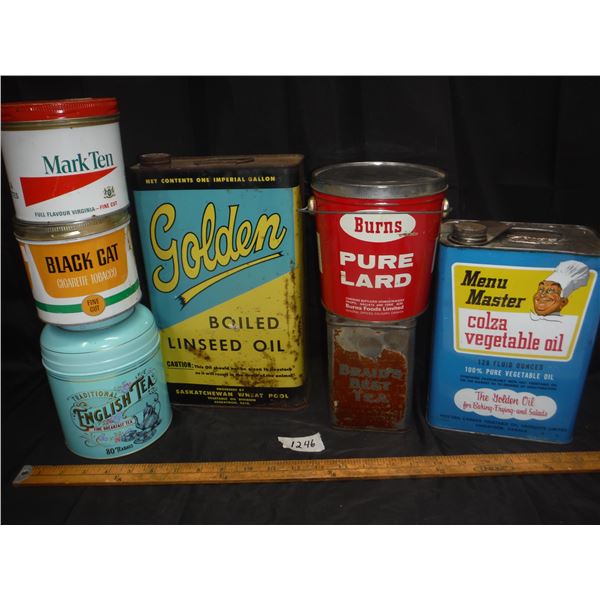 Lot of Vintage Tins