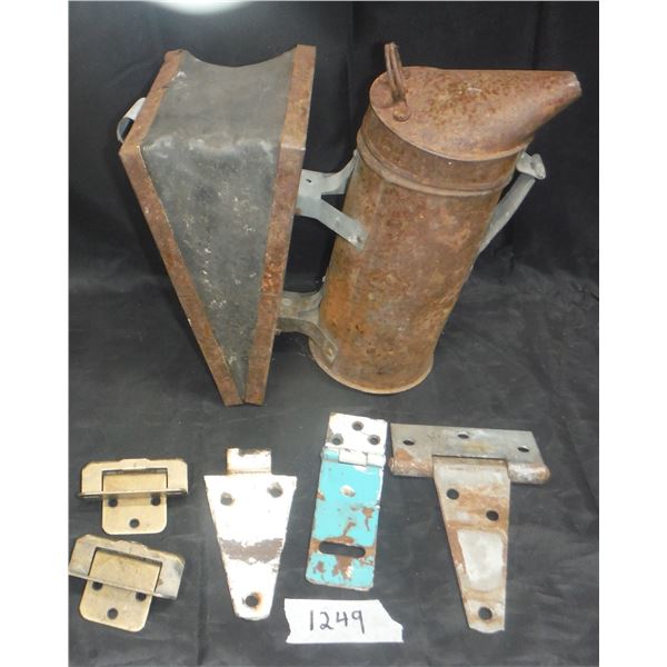 Hinges and Bee Hive Smoker