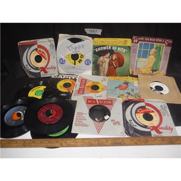 Lot of 19-45 RPM Records