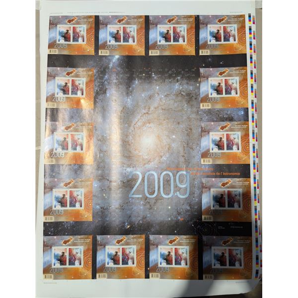 Internation year of Astronomy 2009 uncut press sheet stamps: 28 x $0.54 each. Face Value $19.95.