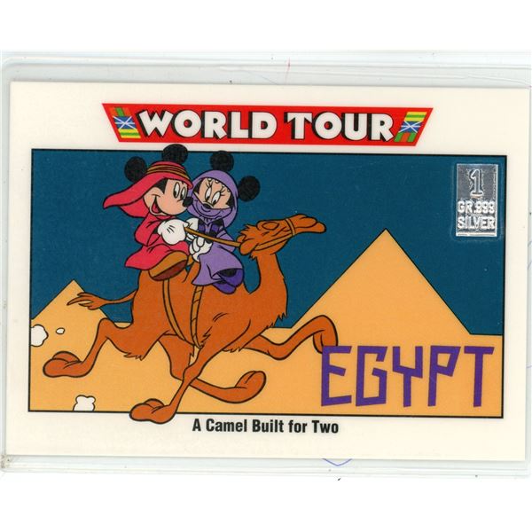 -1 grain 999 fine silver mickey mouse