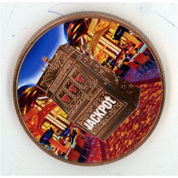 -1oz 999 fine copper vegas colored