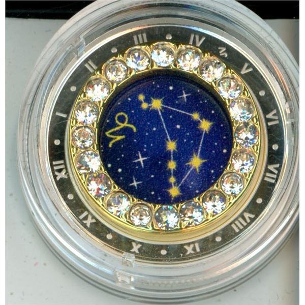 Royal Canadian Mint Coin, Housed in original Case 2019 5 Dollar Silver Coin Zodiac Series: Capricorn