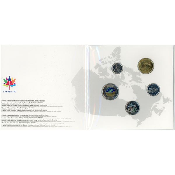 My Canada, My Inspiration 2017 Coin Collection 5-cents to 2 Dollars SEALED