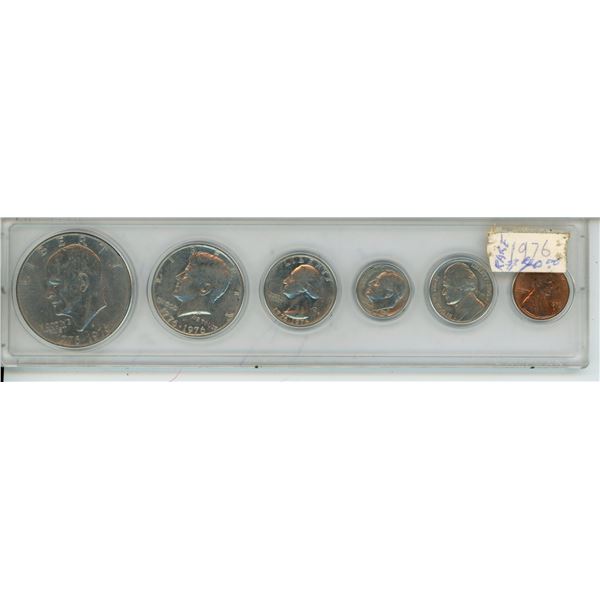 1976 American Coin Collection From Penny to Dollar Copper-Nickel Clad Copper
