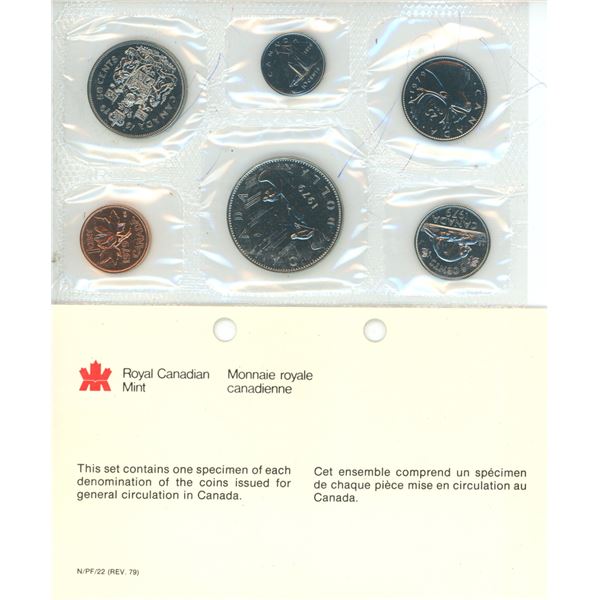 1979 Royal Canadian Mint Specimen 6 Coin Set
