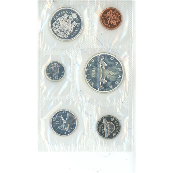1962 Royal Canadian Mint Specimen 6 Coin Set