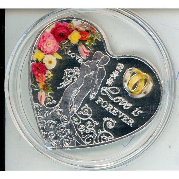 heart Shaped Multi Language "love" Coin Heart