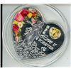 Image 1 : heart Shaped Multi Language "love" Coin Heart