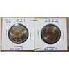 Image 1 : canadian toonies, 2021, 2022 mint