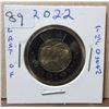 Image 1 : 2022 canadian toonie, last of the queen