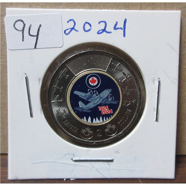 2024 canadian toonie, RCAF in colour