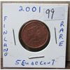 Image 1 : 2001-1- finland 5 euro coin -rare