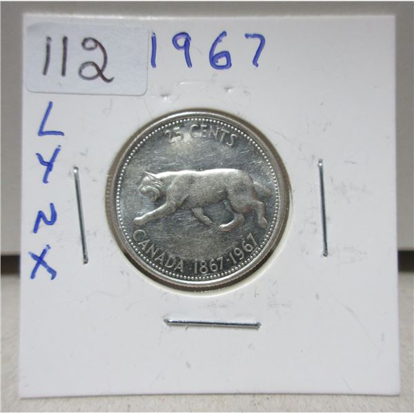 1967 canadian centennial quarter, LYXN