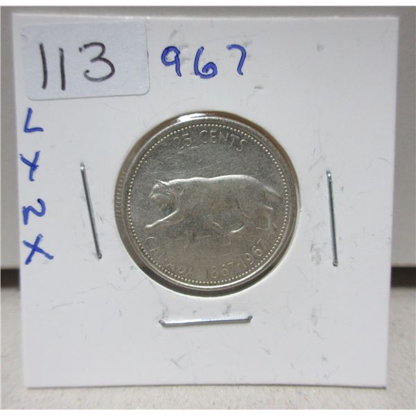 1968 canadian centennial quarter, LYXN