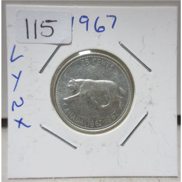 1970 canadian centennial quarter, LYXN
