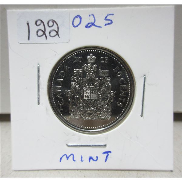 2025 canadian half dollar, mint