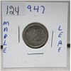 Image 1 : 1947 ML canadian dime, maple leaf