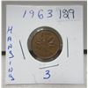 Image 1 : 1963 canadian small cent, hanging 3